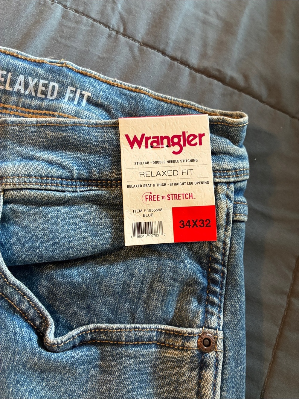 Wrangler Light Blue Straight Leg Jeans - Picture 2 of 8